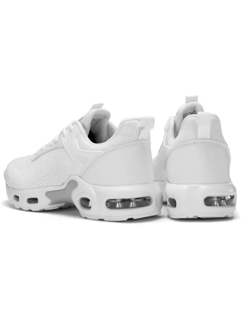 Men's White Air Running Shoes Lightweight Breathable Walking Shoes Non Slip